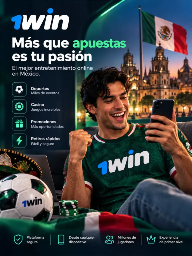 Ilustración de deportes de 1win para México